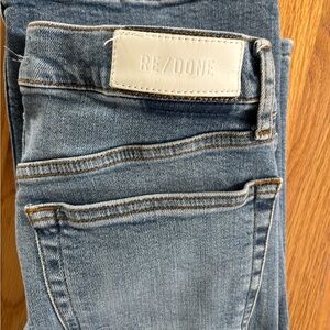 Re/Done Classic Blue Denim Jeans button down